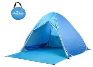 Blue baby beach tent