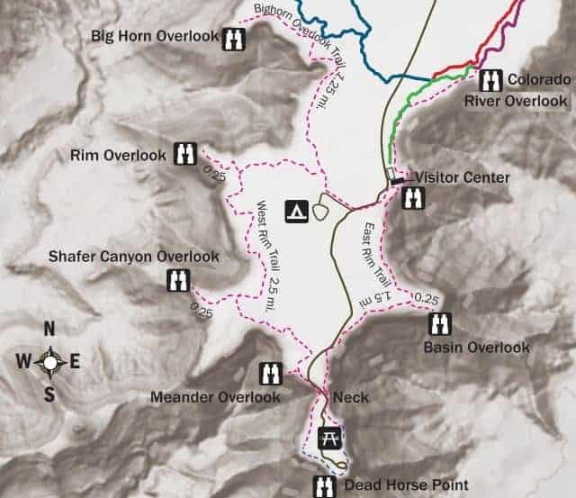 Dead Horse Point map