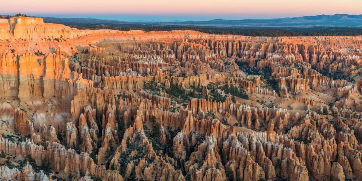Sunrise at Bryce Point, Bryce Canyon National Park.