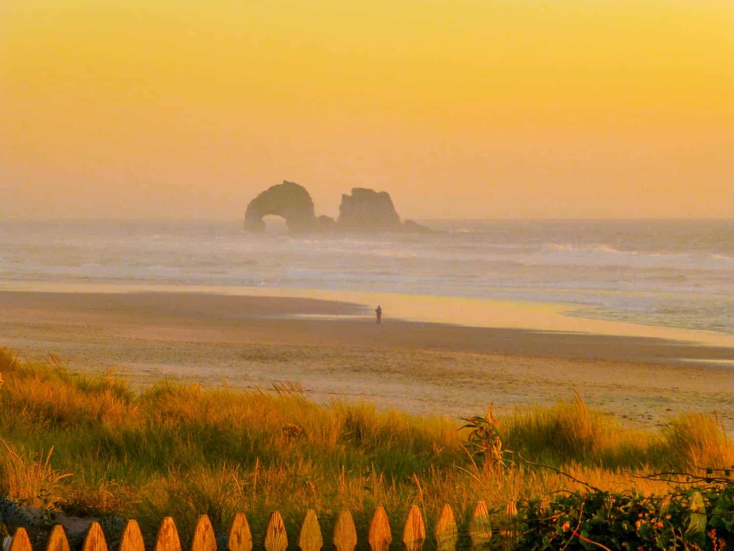 Rockaway Beach is a sleepy town perfect for visiting Oregon with kids.