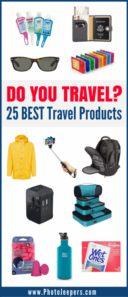 top 25 travel items