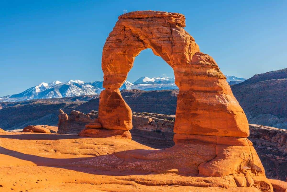 Delicate Arch is the most iconic symbol of Arches National Park.