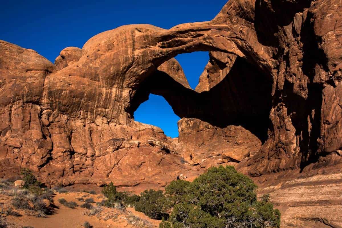 Double Arch is a unique feature to photograph at Arches.