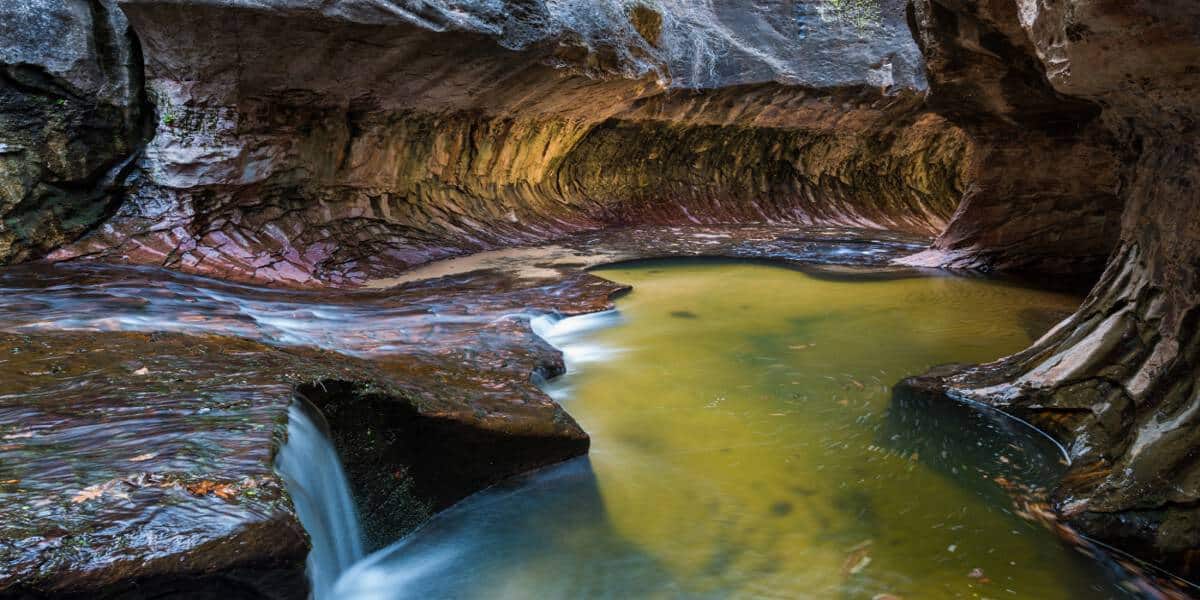 The Subway is a strenuous hiking trail at Zion National Park