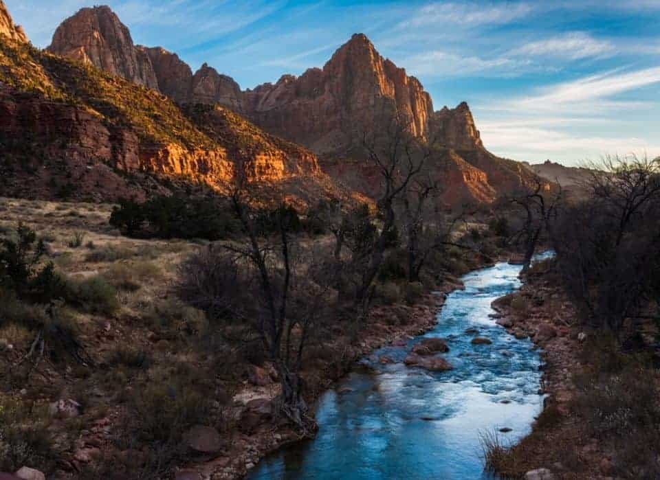 Zion National Park in the summer