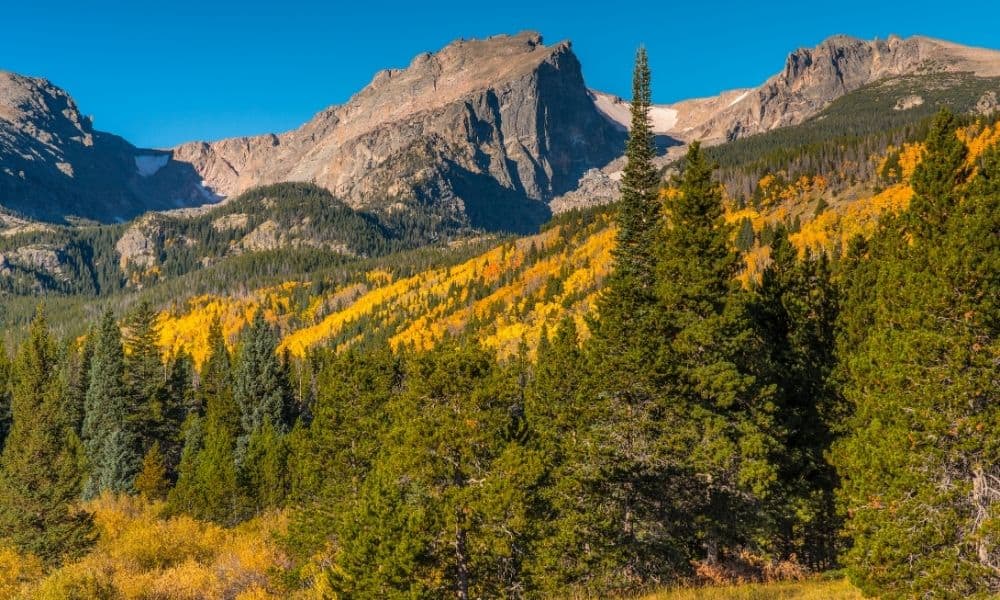 Rocky Mountains in the fall