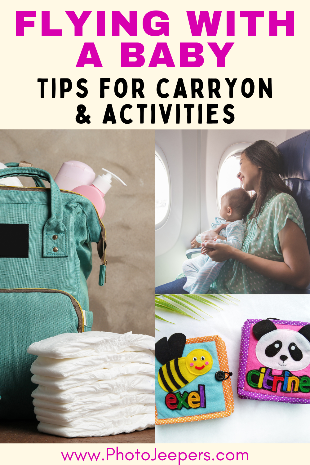 Flying with a Baby and Toddlers: Tips for Carryon and Activities ...