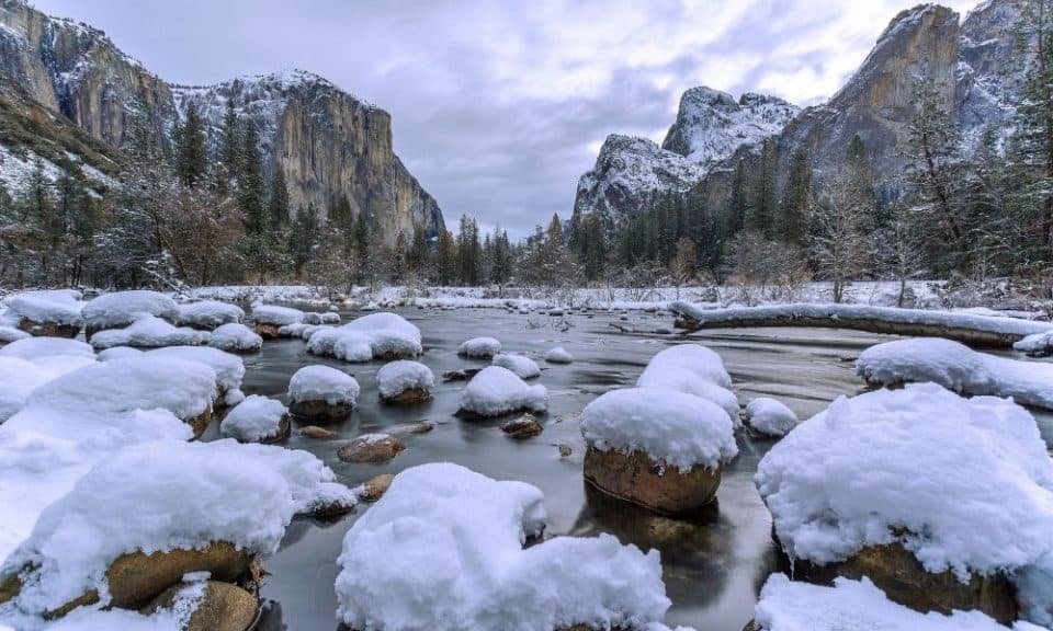 Yosemite in the winter