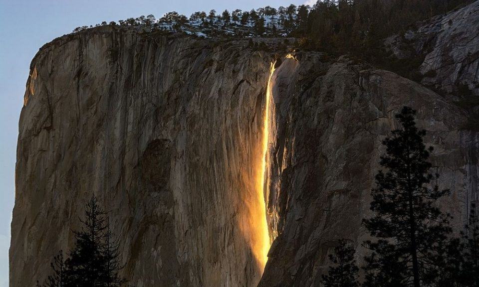 Yosemite Firefall happens in February