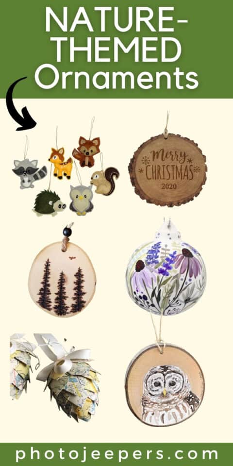 Nature Themed Christmas Ornaments