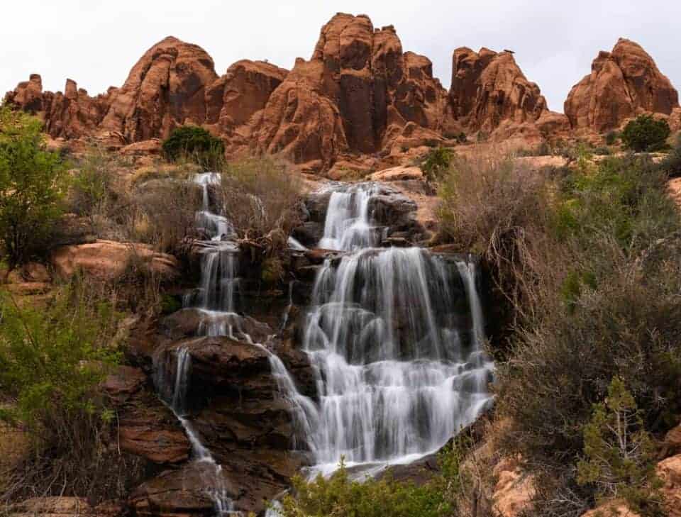 Faux Falls in Moab in March