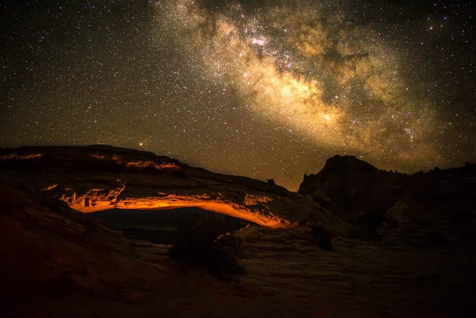 Milky Way over Mesa Arch