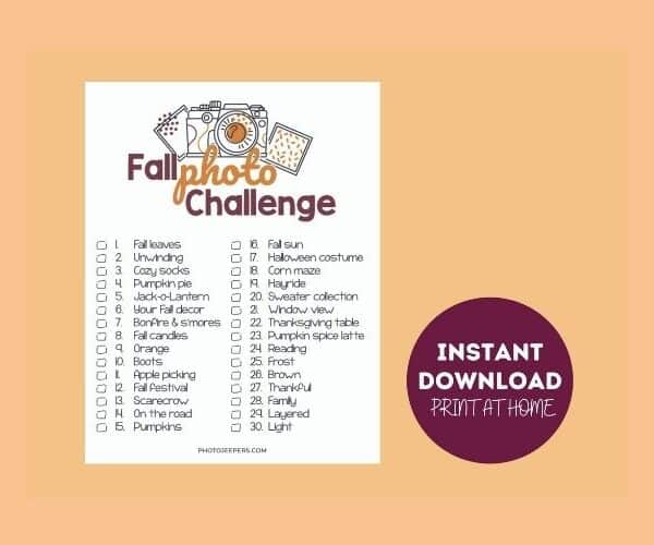 fall photo challenge store image