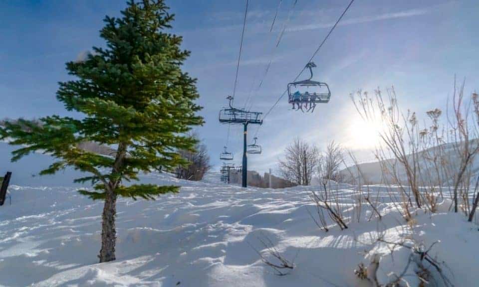 ski lift in Utah