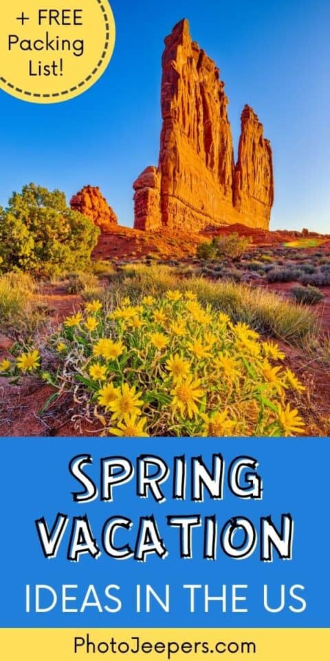spring vacation ideas in the US