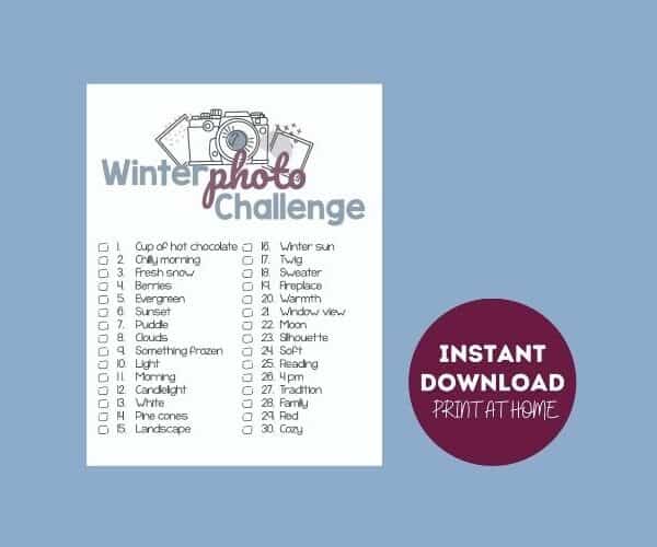 winter photo challenge store image
