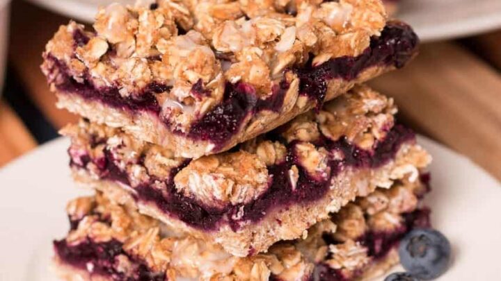 Image for Blueberry Oat Bars - Oil Free and Whole Grain