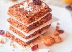 Image for Vegan Energy Bars with Coconut Macadamia and Cranberry {Gluten-free}