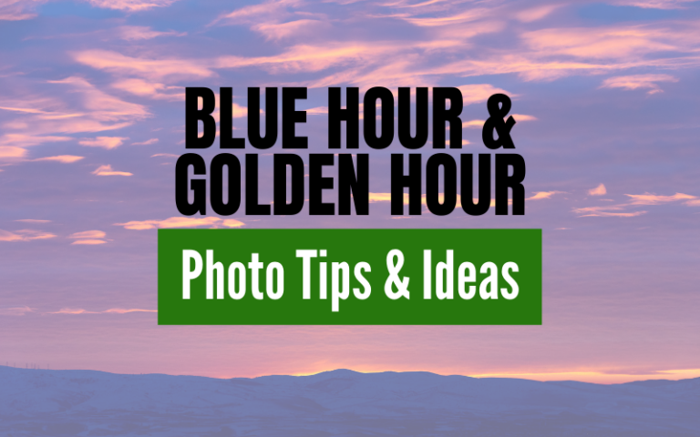 Blue Hour and Golden Hour Photo Ideas