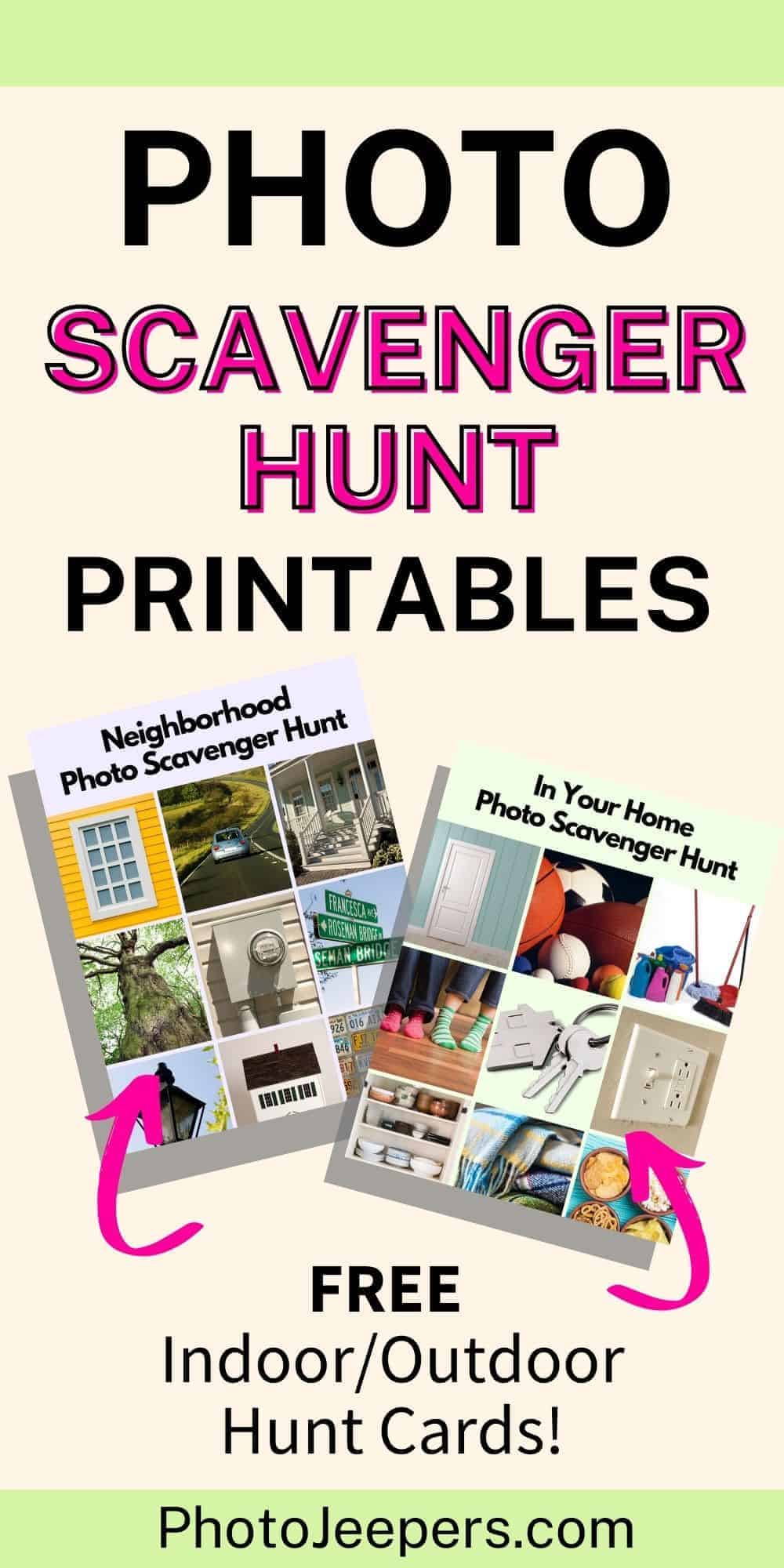 Photo Scavenger Hunt, Activities and Games for Kids - PhotoJeepers