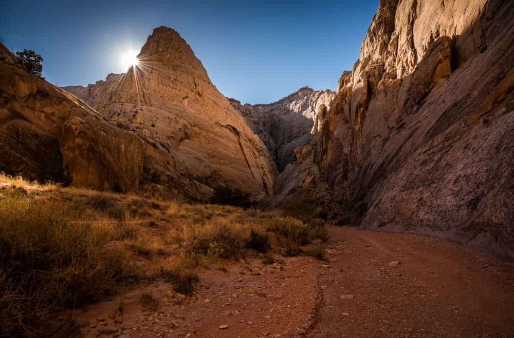 Grand Wash Trail at Capitol Reef