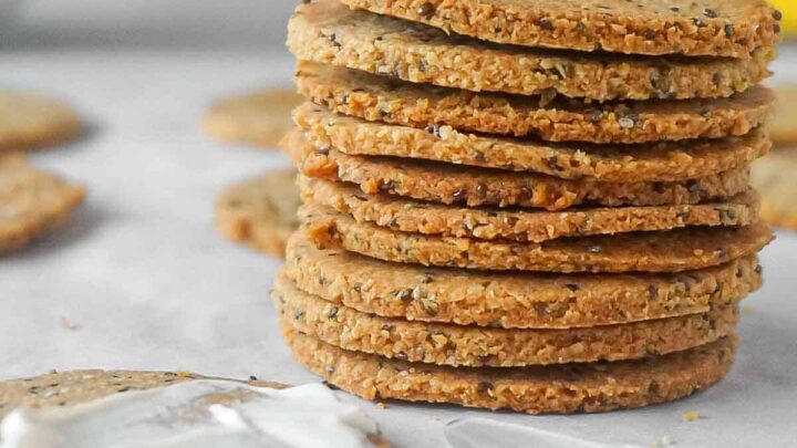 gluten free snack: chia crackers
