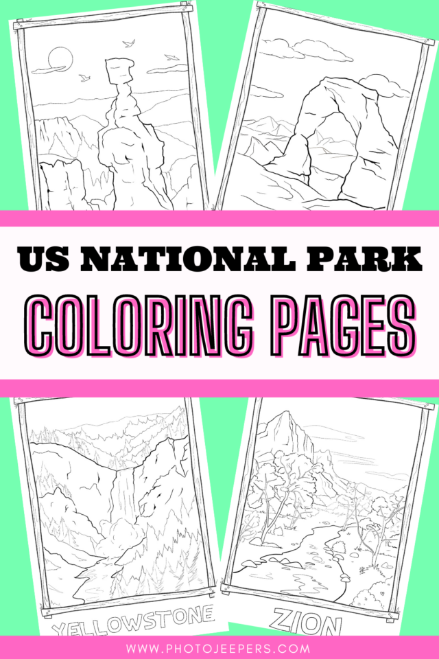 US National Park Coloring Pages