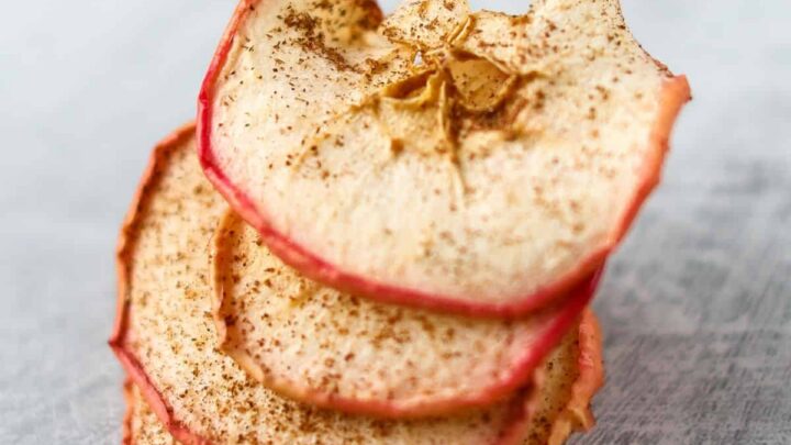apple chips low calorie road trip snack