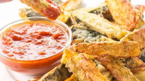 gluten free snack: parmesan zucchini fries