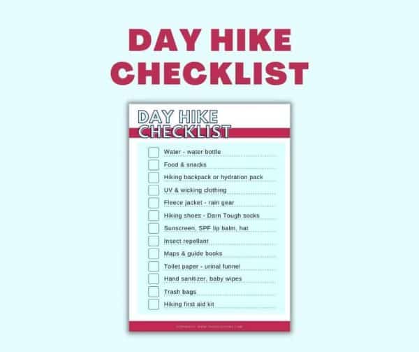 day hike checklist