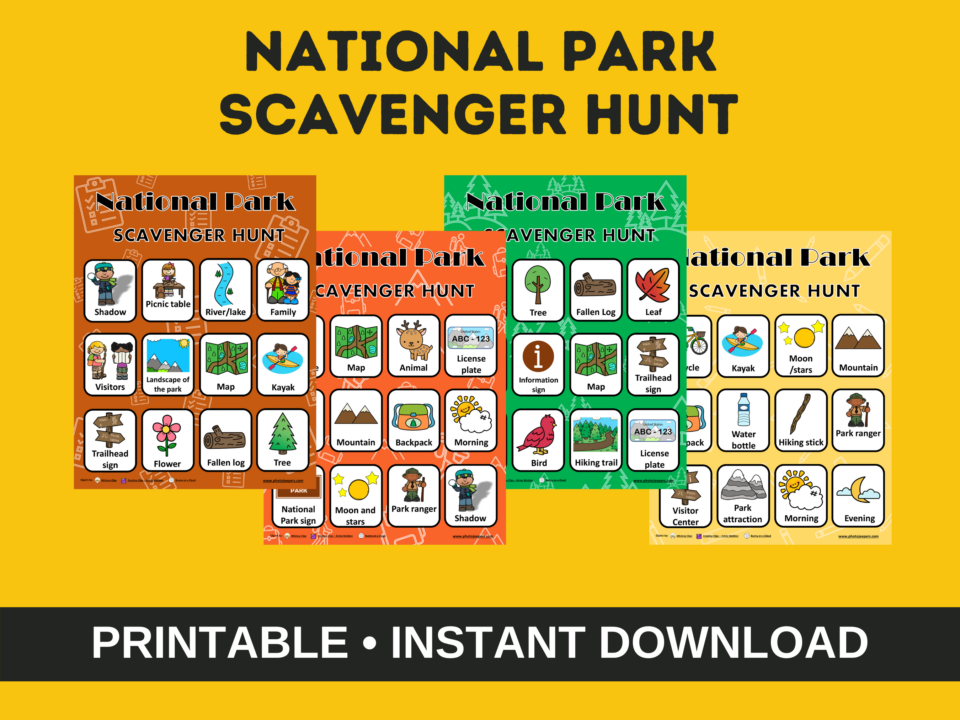 National Park Scavenger Hunt 