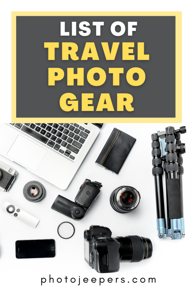 list of travel photo gear