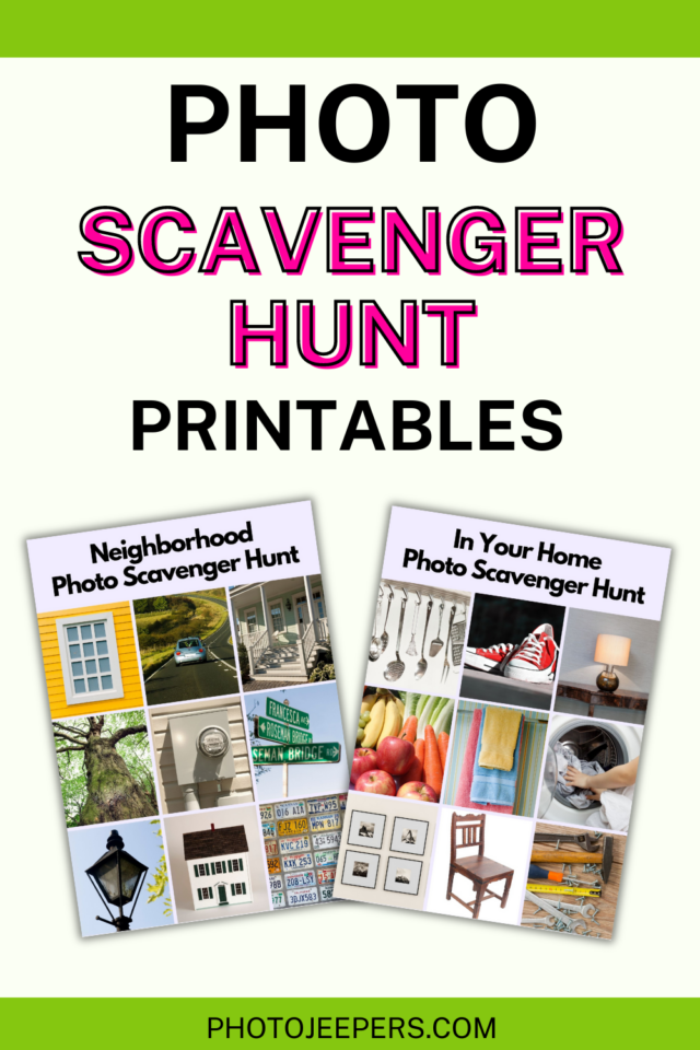 photo scavenger hunt printables