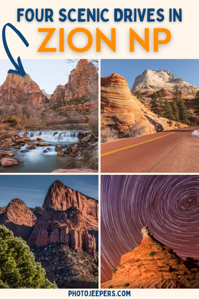 Four scenic drives in Zion National Park