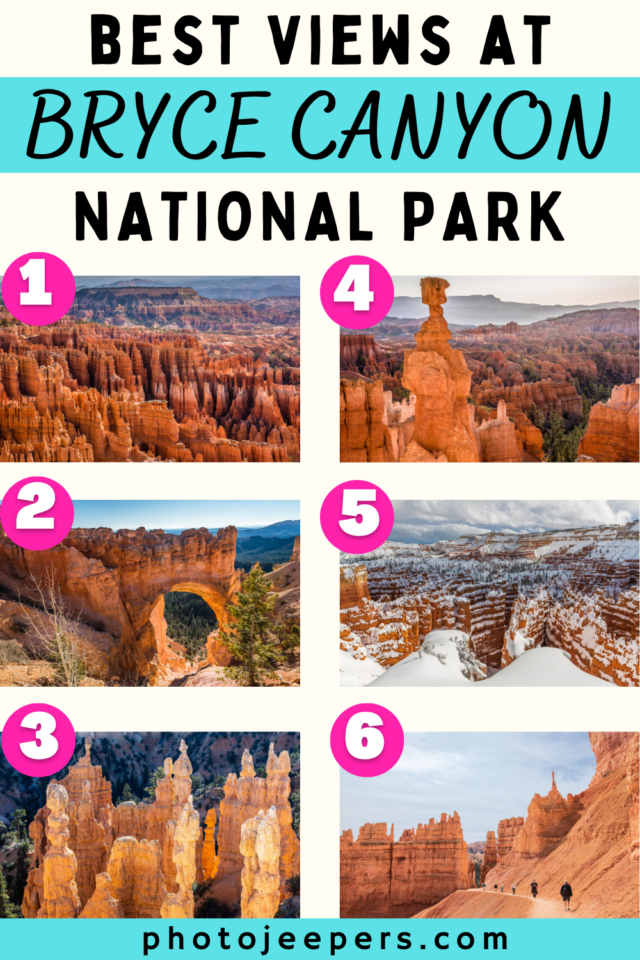 Best views at Bryce Canyon National Park