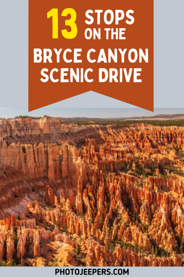 13 stops on the Bryce Canyon scenic drive