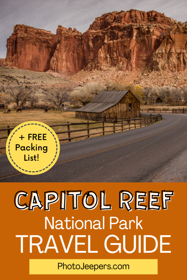camera licht Dertig Capitol Reef National Park Guide - PhotoJeepers