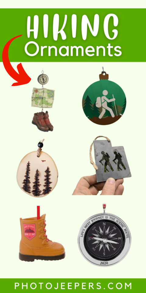 6 Hiking ornaments