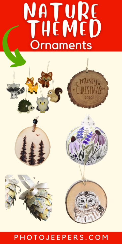 Nature Themed Christmas ornaments