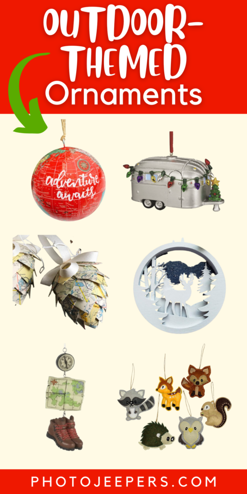 Outdoor themed Christmas ornaments