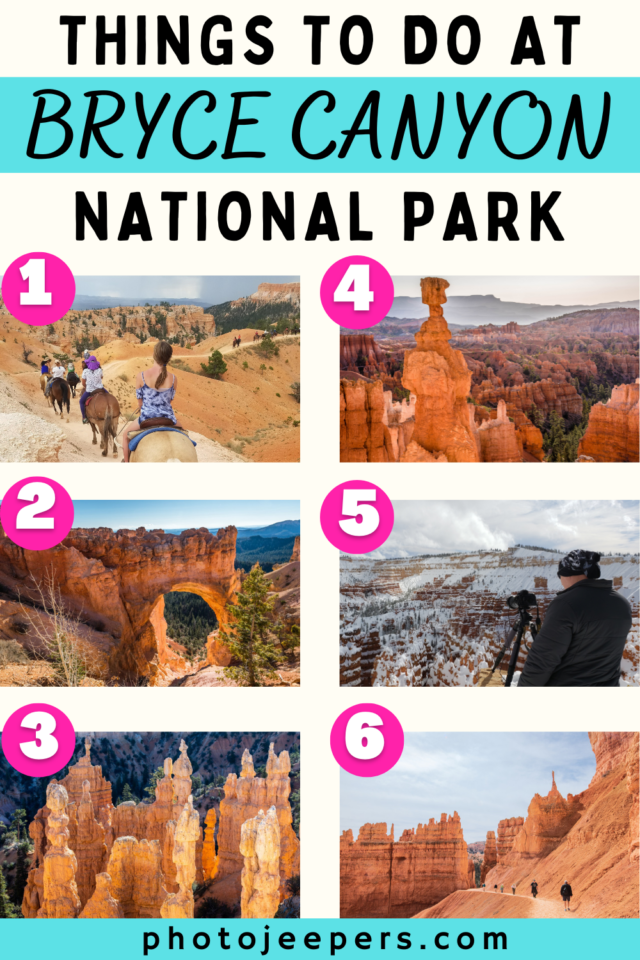 Things to do at Bryce Canyon National Park