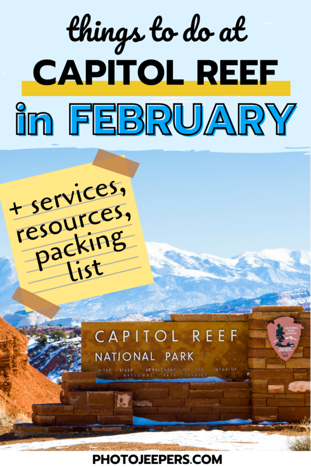 things to do at Capitol Reef in February