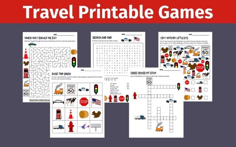 25 Travel Printable Games PhotoJeepers