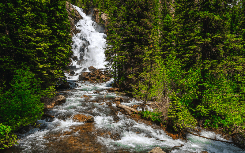 Hidden Falls at Grand Teton