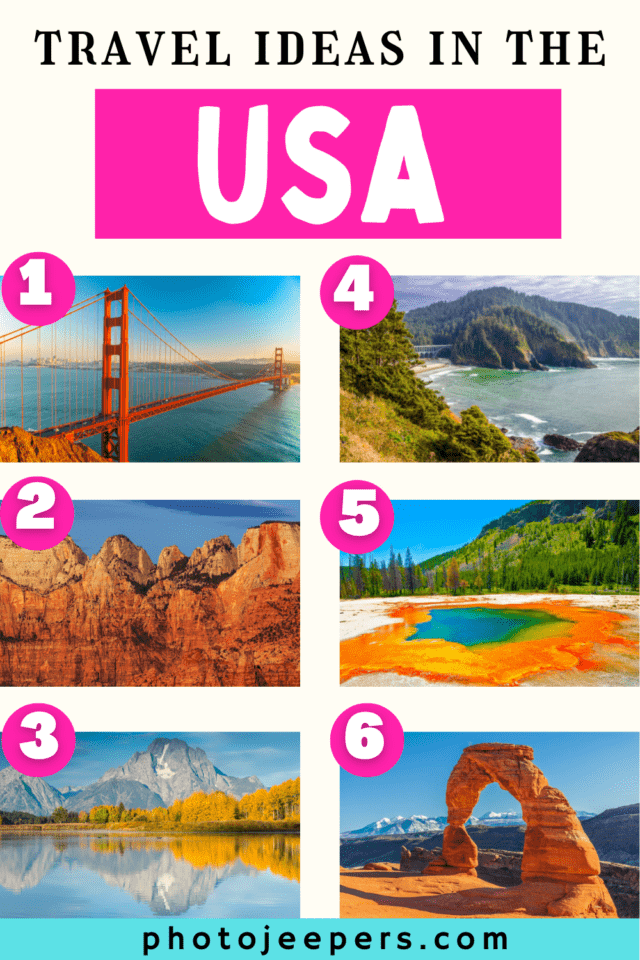 Travel ideas in the USA