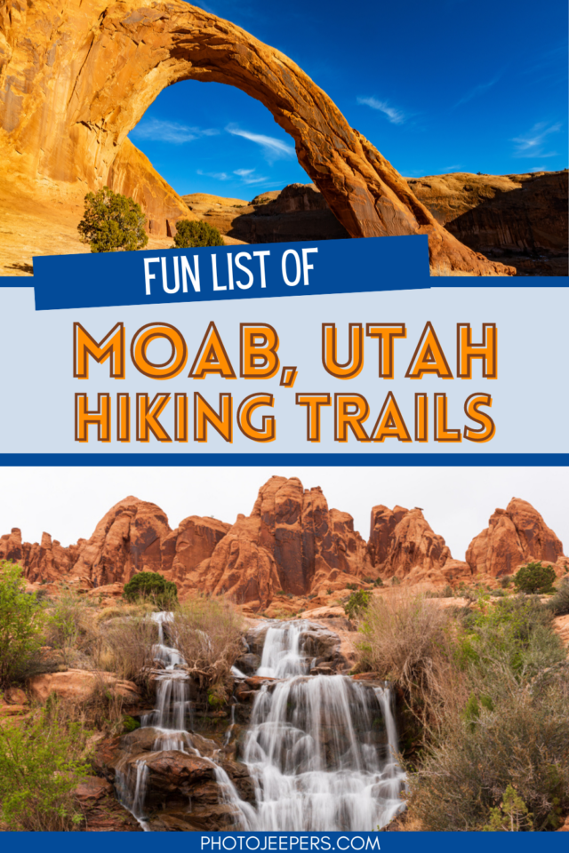 fun list of Moab Utah hiking trails