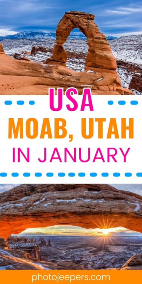 moab utah in January
