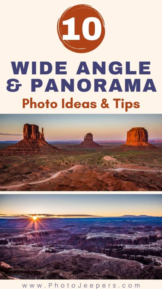 wide angle and panorama photo ideas