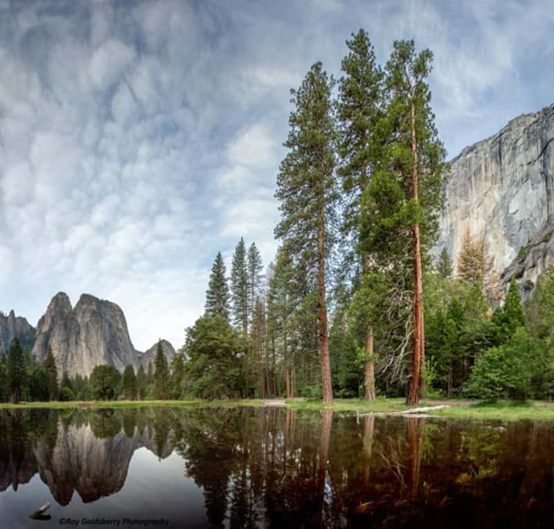 Yosemite reflection in water