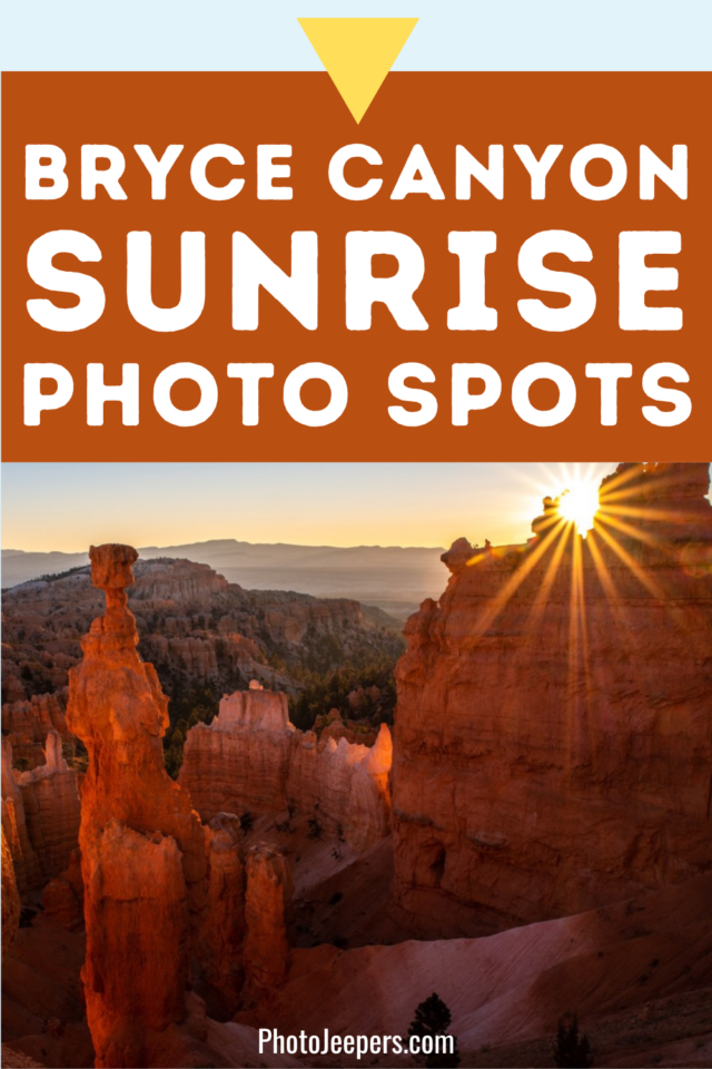 Bryce Canyon Sunrise Photo Spots